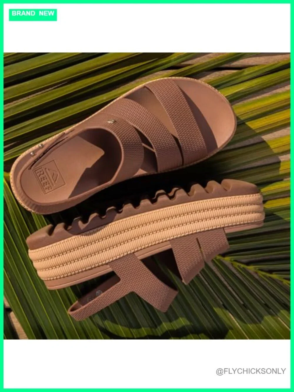 Strappy Platform Sandals, Water-Friendly Vegan EVA, Adjustable Closure